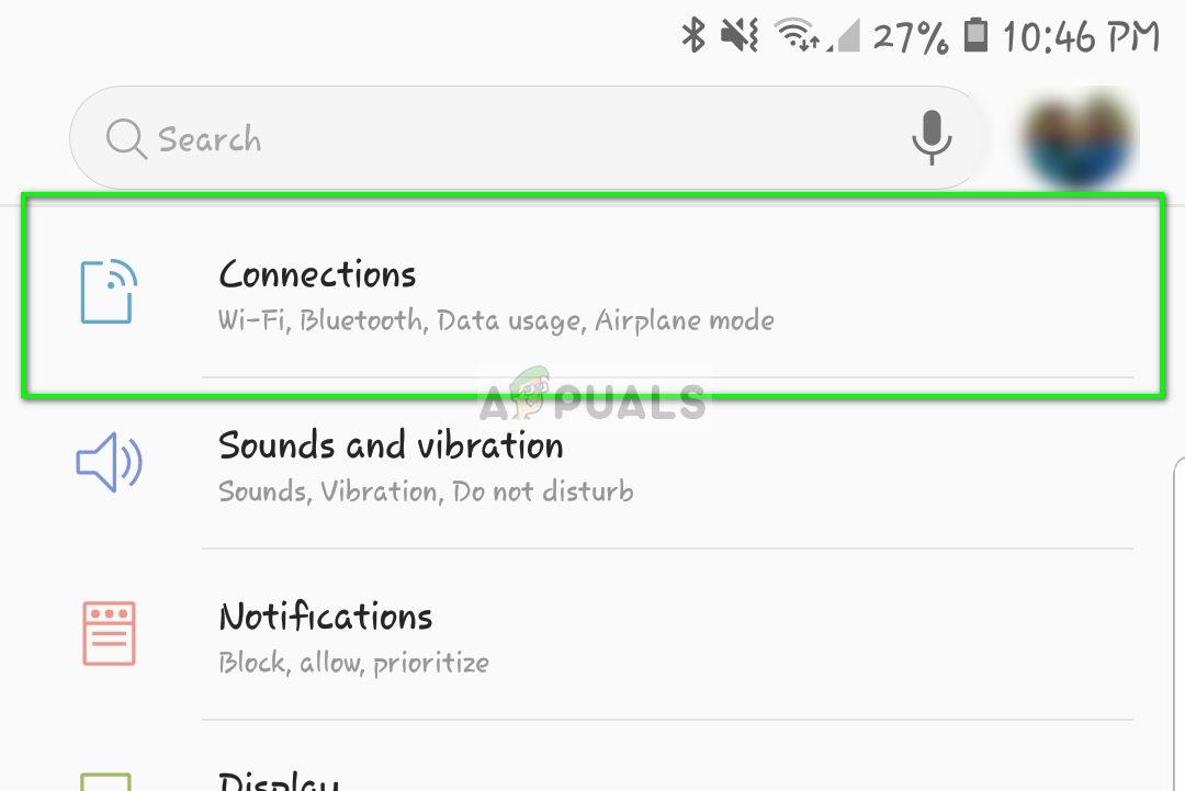 Conexiones - Configuración de Android